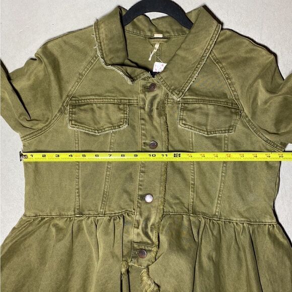 ⭐️NWT MSRP $168 Free People Cotton Denim Jacket Small - Picture 7 of 11